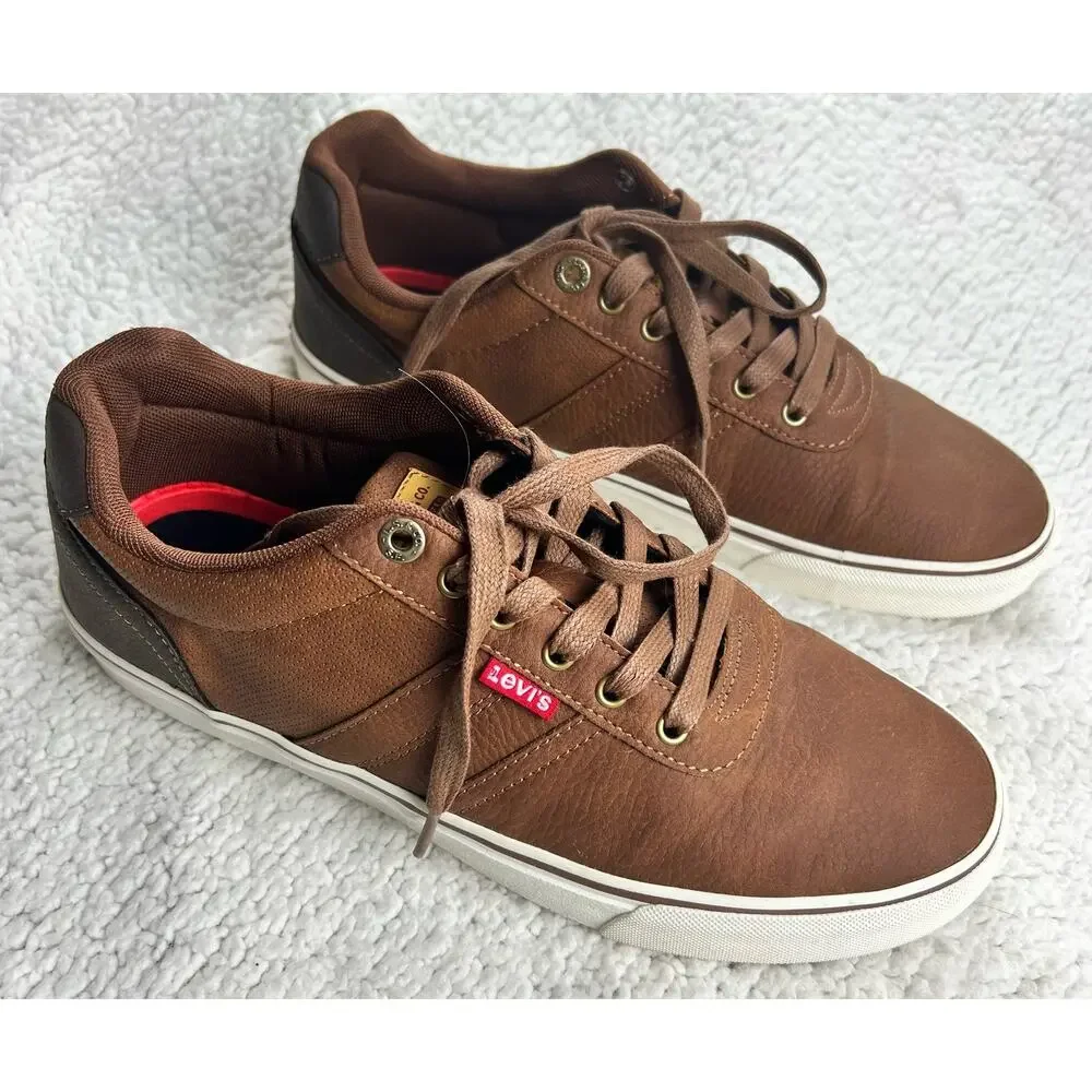Levi's Miles WX Stacked Classic Casual Brown Sneakers Shoes Mens - Size 9.5 - K4